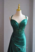 Elegant Green Sweetheart Neck Mermaid Long Formal Prom Dresses Gorgeous Formal Evening Dresses