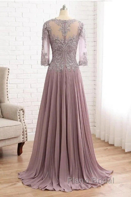 Elegant Lace Jewelry Collar With 3/4 Sleeves Mother Of The Bride Dresses Secondary image