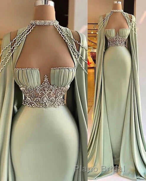 Elegant Long Mermaid Formal Prom Dresses, Unique Formal Prom Dresses