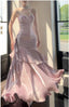 Elegant Mermaid Spaghetti Straps Blue Satin Long Formal Prom Dresses Party Dresses 21St Birthday Outfits Graduation Dresses