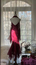 Elegant Mermaid Spaghetti Straps Burgundy Chiffon Formal Prom Dresses Inspiration Trending Formal Evening Gowns Formal Party Formal Prom Dresses