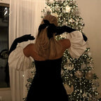 Elegant Off The Shoulder 17Th Birthday Dresses Black Birthday Outfits