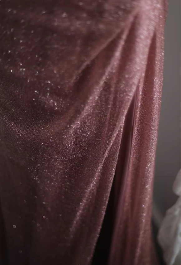 Elegant Pink Mermaid Spaghetti Strap Sequined Long Formal Prom Dresses