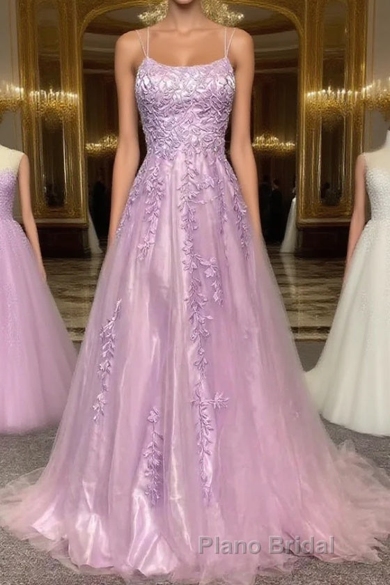 Elegant Formal Prom Dress A-line Lace Appliques Sweet 16 Party Gown Main image