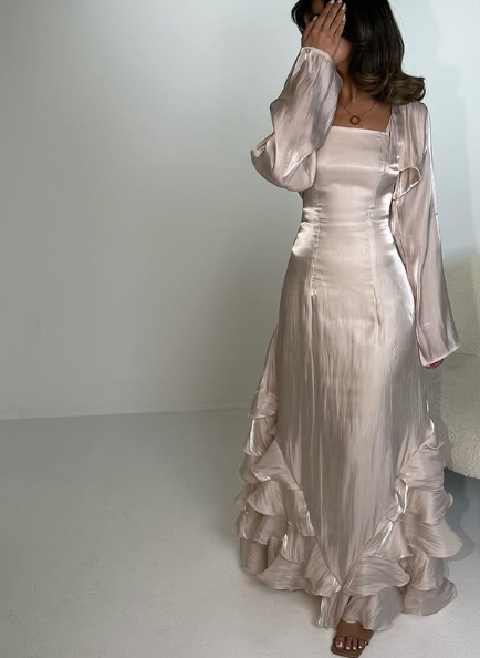 Elegant Sheath Straps Long Formal Prom Dresses