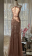 Elegant Blush Pink Spaghetti Strap Mermaid Tulle Sequin Long Formal Prom Dresses Beaded Graduation Formal Prom Adult Ceremony Dresses