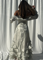 Elegant Straps Pleated Ruffles Long Formal Prom Dresses Formal Evening Gown