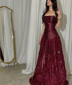 Elegant Straps Sheath Midnight Blue Long Formal Prom Dresses Satin Midnight Blue Formal Evening Gowns