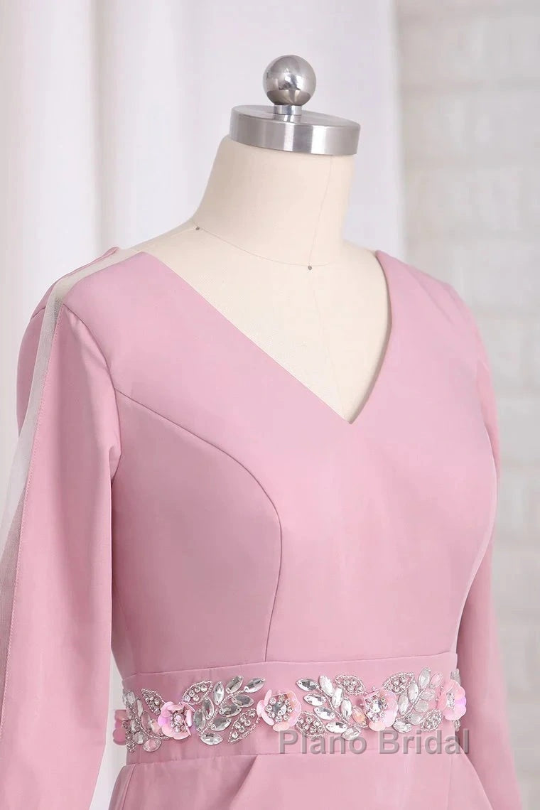 Elegant V-Neck Satin Backless Set With Beaded Bride Mother Of The Bride Secondary image