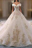 Embroidered Off-The-Shoulder Wedding Dresses