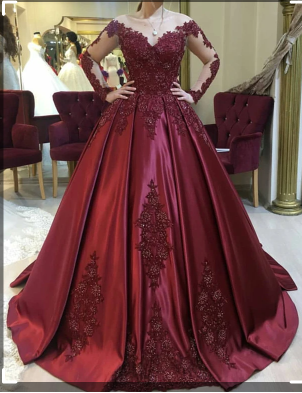 Emerald Green Long Sleeve Quinceanera Dresses Ball Gown Plus Size 15 Junior Formal Prom Dresses