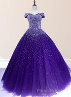 Emerald Green Sequin Formal Prom Dresses Beaded Quinceanera Dresses