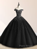 Emerald Green Sequin Formal Prom Dresses Beaded Quinceanera Dresses