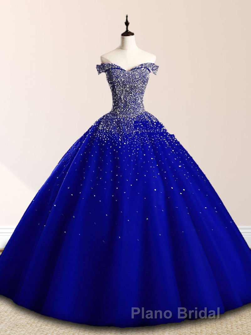 Emerald Green Sequin Formal Prom Dresses Beaded Quinceanera Dresses