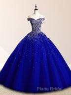 Emerald Green Sequin Formal Prom Dresses Beaded Quinceanera Dresses
