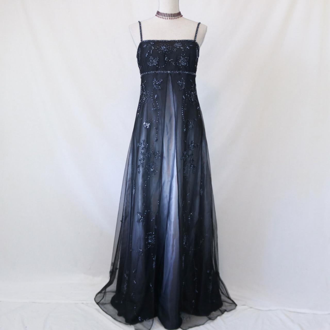 ¥ââ€?Empire Dresses Vintage Silver And Black Glitter Ombre Beaded High-Waisted Long Tulle Formal Prom Dresses Formal Evening Dresses Party Dresses