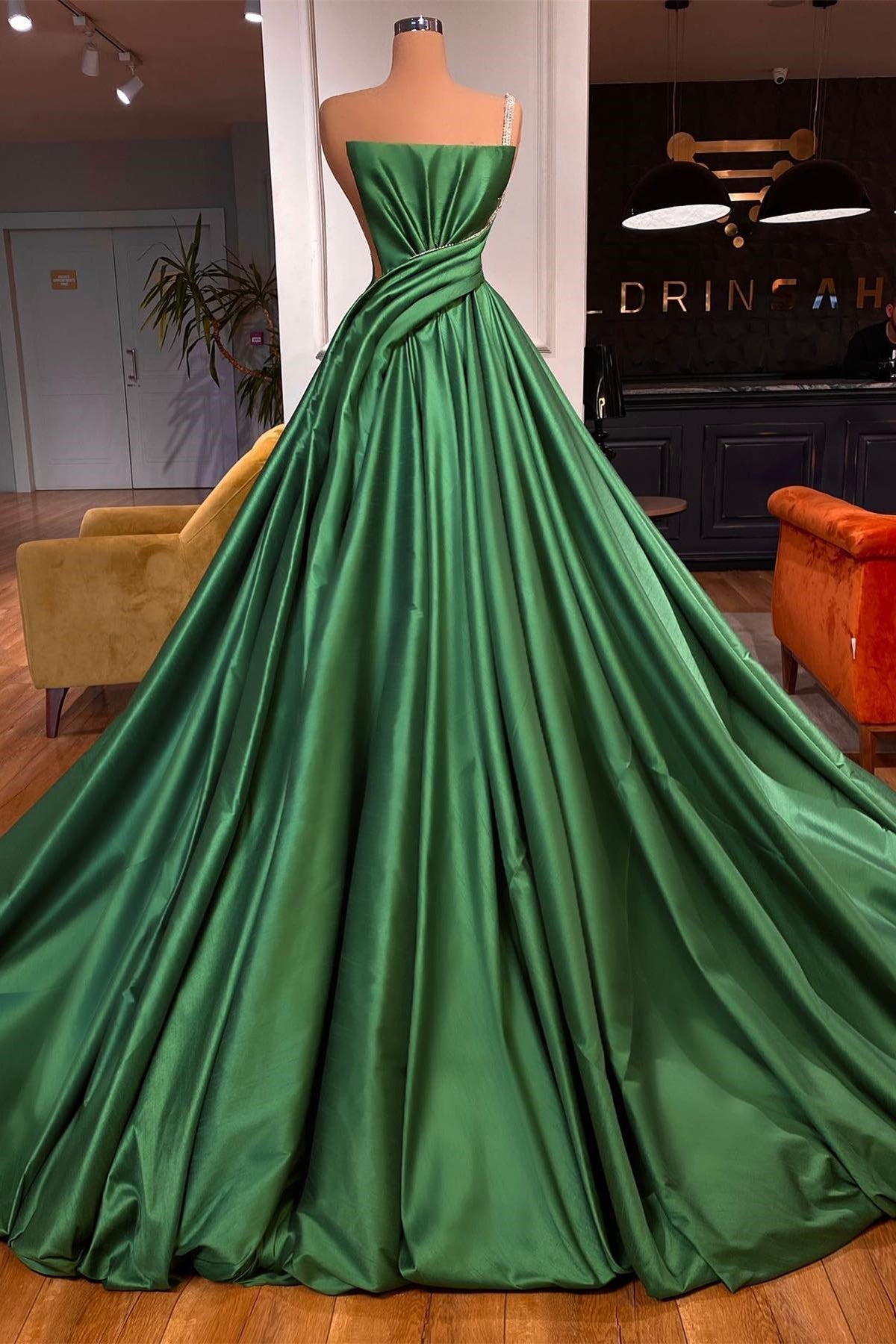 Fabulous Long A-Line One Shoulder Sleeveless Prom Dress Main image
