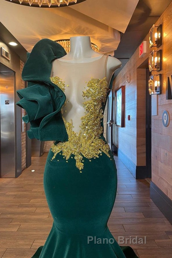 Fabulous Long Sleeveless Meimaid Formal Prom Dress With Beading