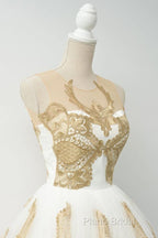 Fabulous White Homecoming Dresses Jewel Knee-Length Lace Appliques