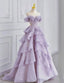 Fairy A Line Off The Shoulder Lilac Formal Prom Dresses Formal Evening Dresses