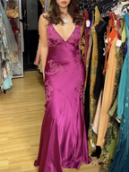 Fancy Mermaid Spaghetti Straps Green Backless Long Formal Prom Dresses Formal Evening Dresses Formal Dresses