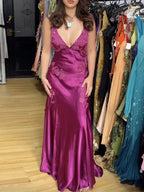Fancy Mermaid Spaghetti Straps Green Backless Long Formal Prom Dresses Formal Evening Dresses Formal Dresses