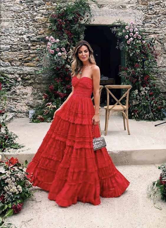 Fashion Red Formal Prom Dresses Long Sexy Formal Prom Dresses Main image