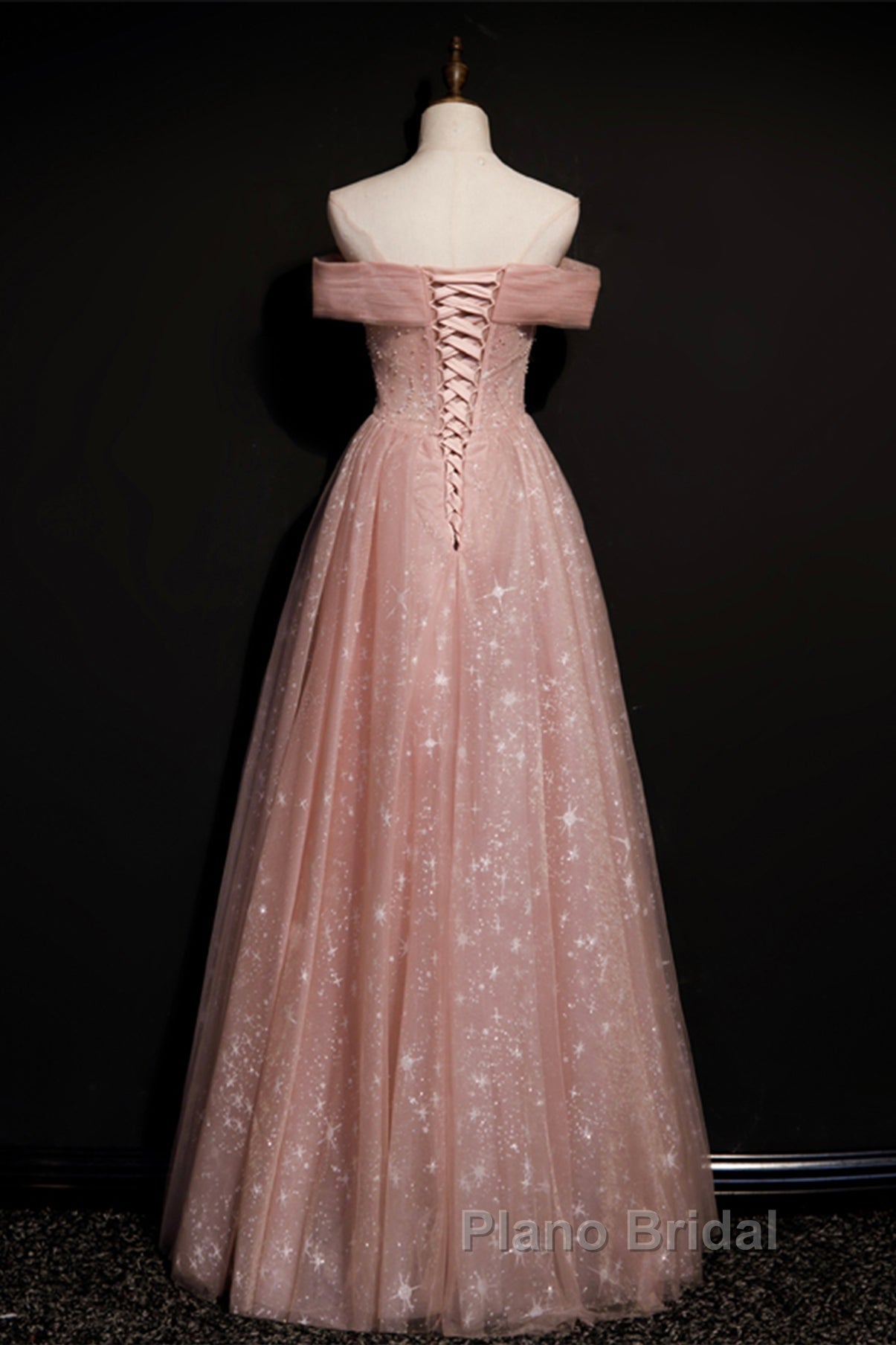 Cute tulle long A line Formal Prom Dresses evening Dresses