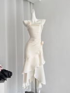 Fishtail Ruffled Suspender Dresses Birthday Dresses