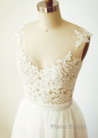 Floor-Length  A-Line/Princess Sweetheart Wedding Dresses