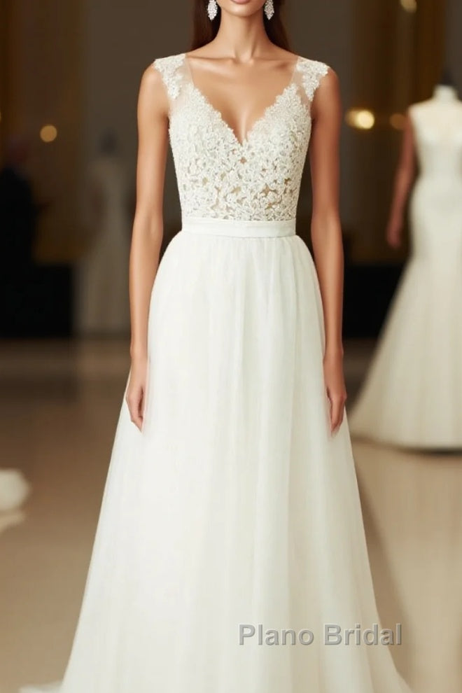 Floor-Length  A-Line/Princess Sweetheart Wedding Dresses Main image