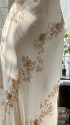 Flowy One Shoulder Chiffon Beaded Elegant Prom Dress