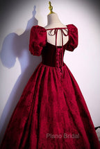 Formal Long Ballgown Formal Prom Dresses with Floral Pattern