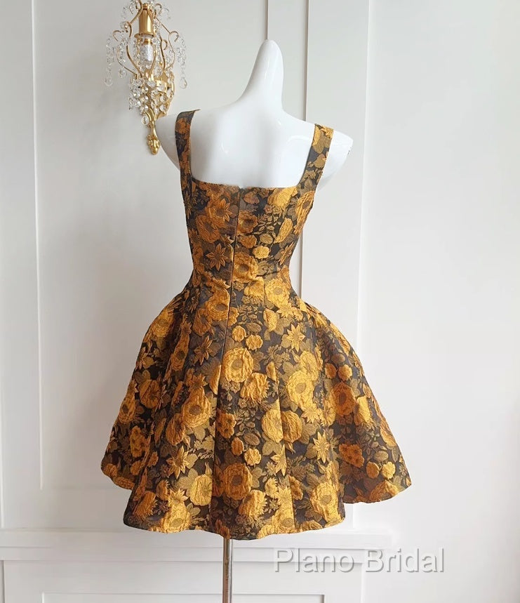 French 3D Flower Sling Dresses