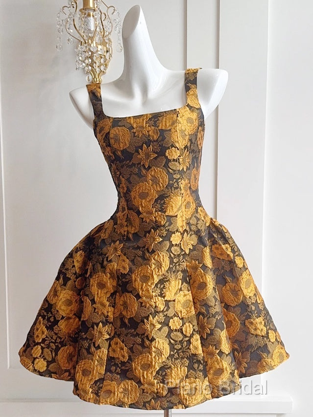 French 3D Flower Sling Dresses