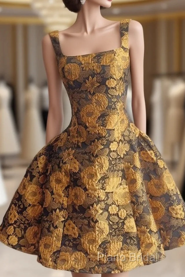 French 3D Flower Sling Dresses Main image