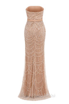 Fuchsia Beading Formal Prom Dresses Sweep Train High Neck Zipper Sleeveless Evening Dresses