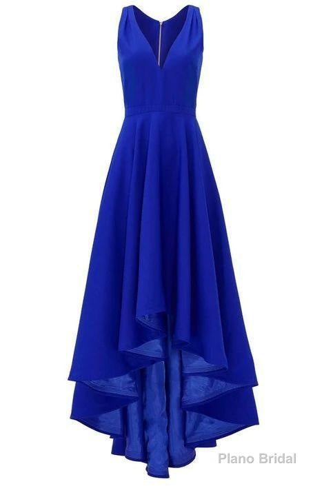 Royal Blue Hi Low Prom Dress Main image