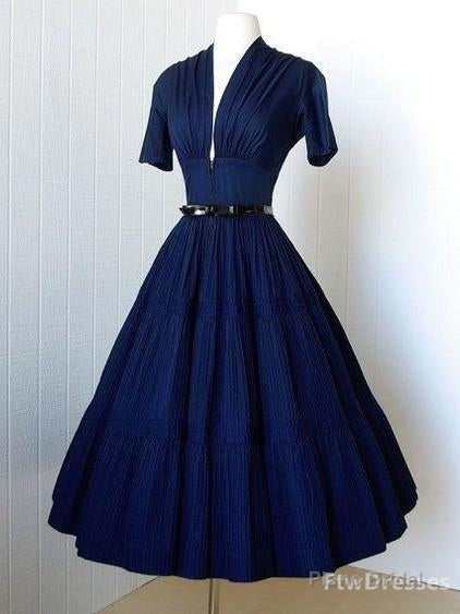 a line deep v neck 3 4 sleeve prom dress formal occasion dress Main image