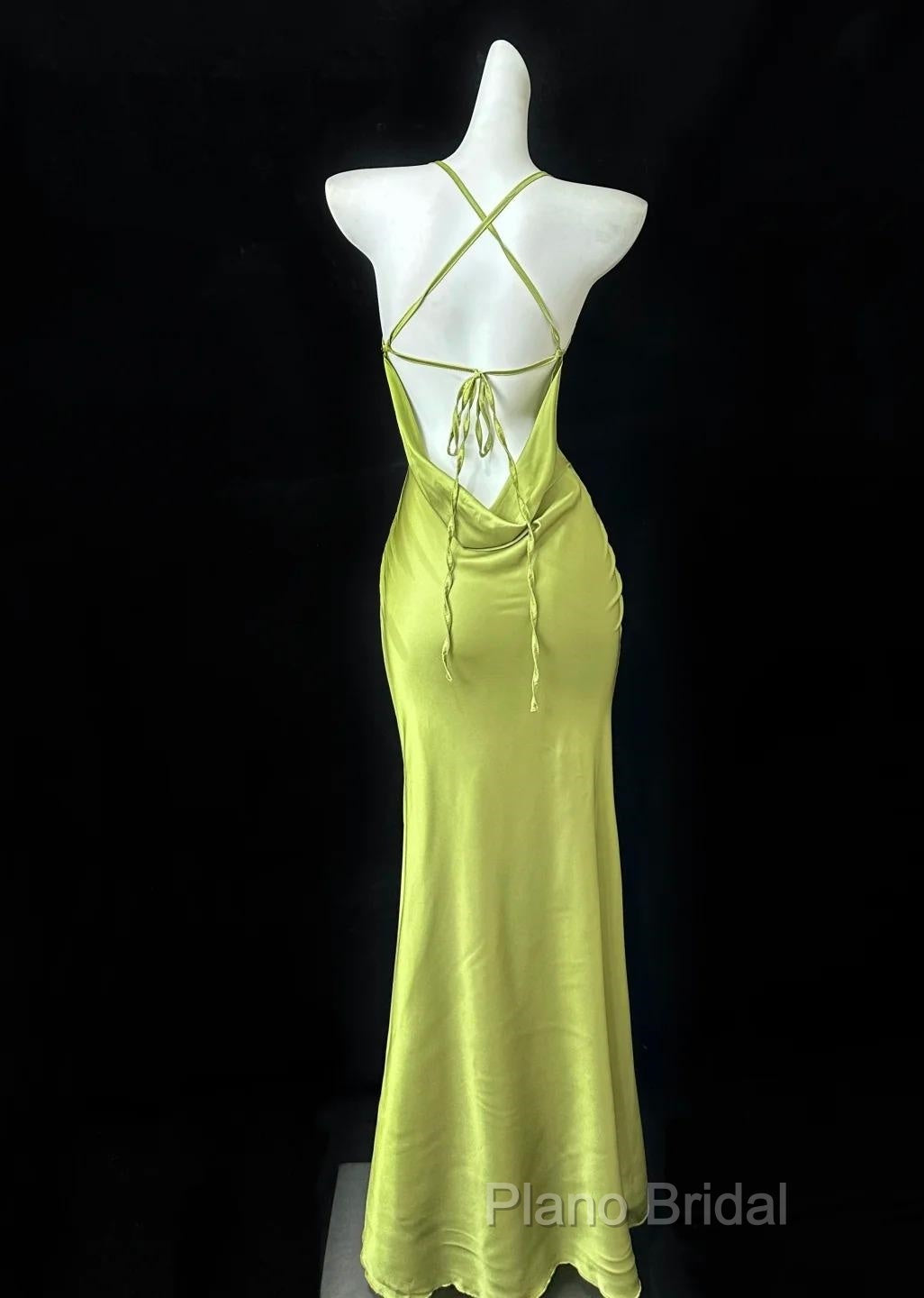 Gentle Satin Swing Neck Spaghetti Straps Mermaid Gown Elegant Backless Formal Prom Dresses For Quinceanera&Graduation Secondary image