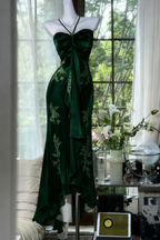 Green Beaded Exquisite Gorgeous Long Chiffon Formal Prom Dresses Formal Evening Dresses Party Dresses