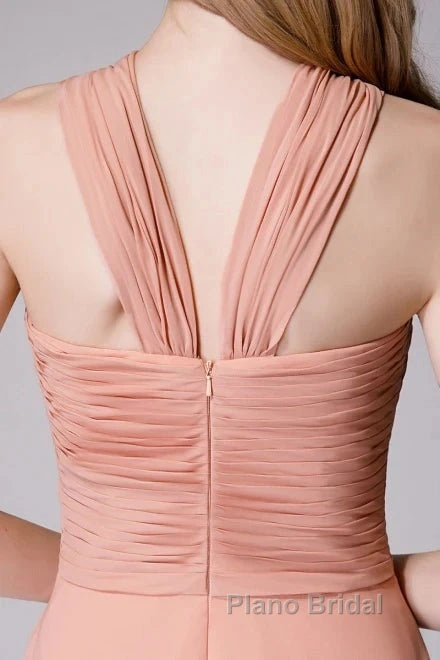 Glam Blush Pink Formal Prom & Wedding Dresses-Sweet 16 Chiffon Evening Gown For Graduation & Quinceanera