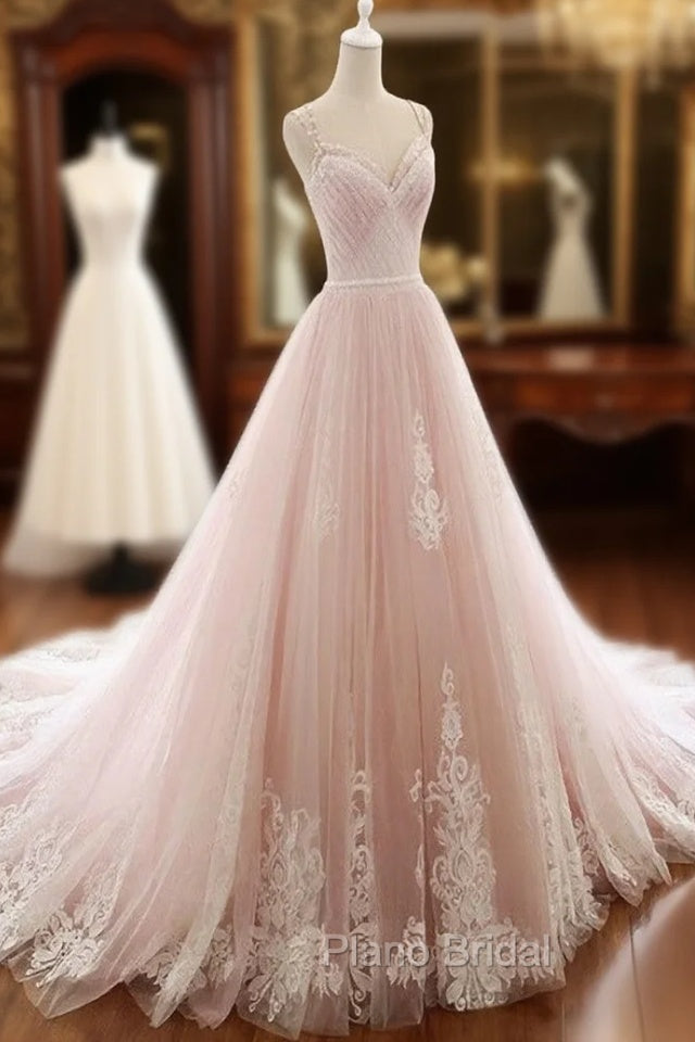 Glam Pink Tulle Sweetheart Straps Princess Formal Dresses, Pink Party Dresses Main image