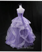 Glam Tulle Light Purple Long Formal Dresses Ball Gown Sweet 16 Dresses Formal Prom Dresses shops