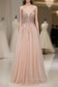 Glamorous Sequins V-Neck Long Evening Formal Prom Dresses Floor Length