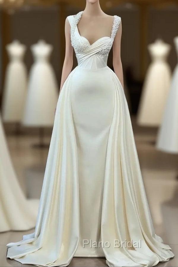 Glorious A-line Sleeveless Sweetheart Beading Bridal Dresses Main image