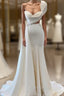 Glorious One Shoulder Sleeveless Sweetheart A-line Bridal Dresses With Beads