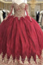 Gold Lace Charro Quinceanera Dresses Long Sleeve Off The Shoulder