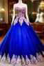 Gold Lace Sweetheart Tulle Ball Gowns Quinceanera Dresses