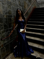 Gold Sequin Mermaid Long Formal Prom Gown Formal Evening Dresses
